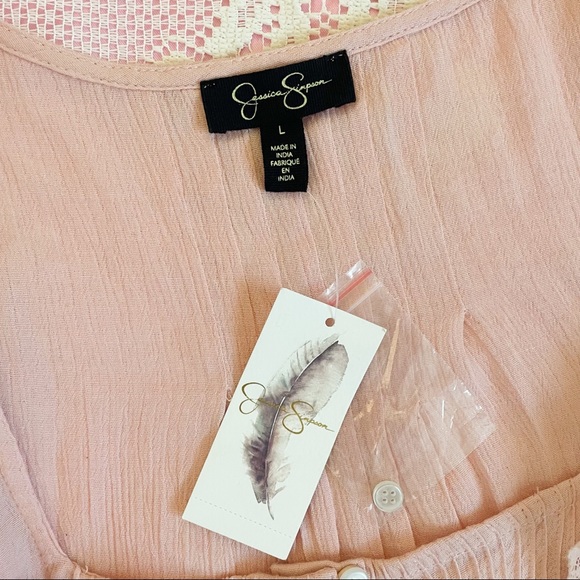 Pink Peasant Blouse by Jessica Simpson - Picture 5 of 5